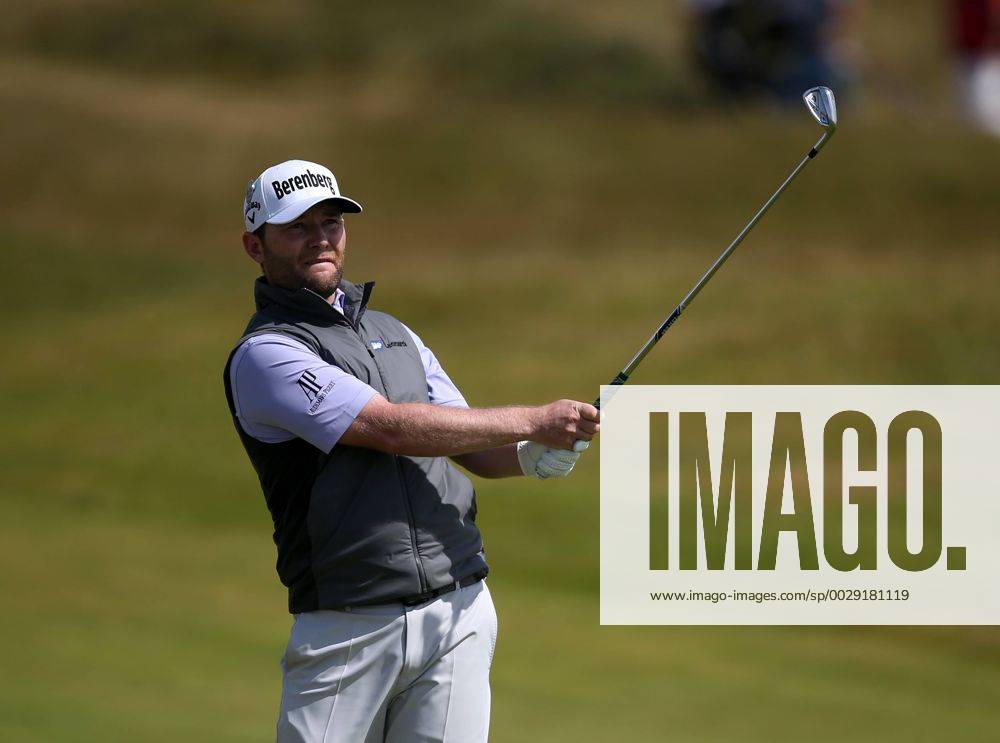 23rd July 2017, Royal Birkdale Golf Club, Southport, England; The 146th Open Golf Championship, fourth round ; Branden Grace (RSA) hits a pitch shot from the fairway on the second hole Blunsdenx ActionPlus11905898