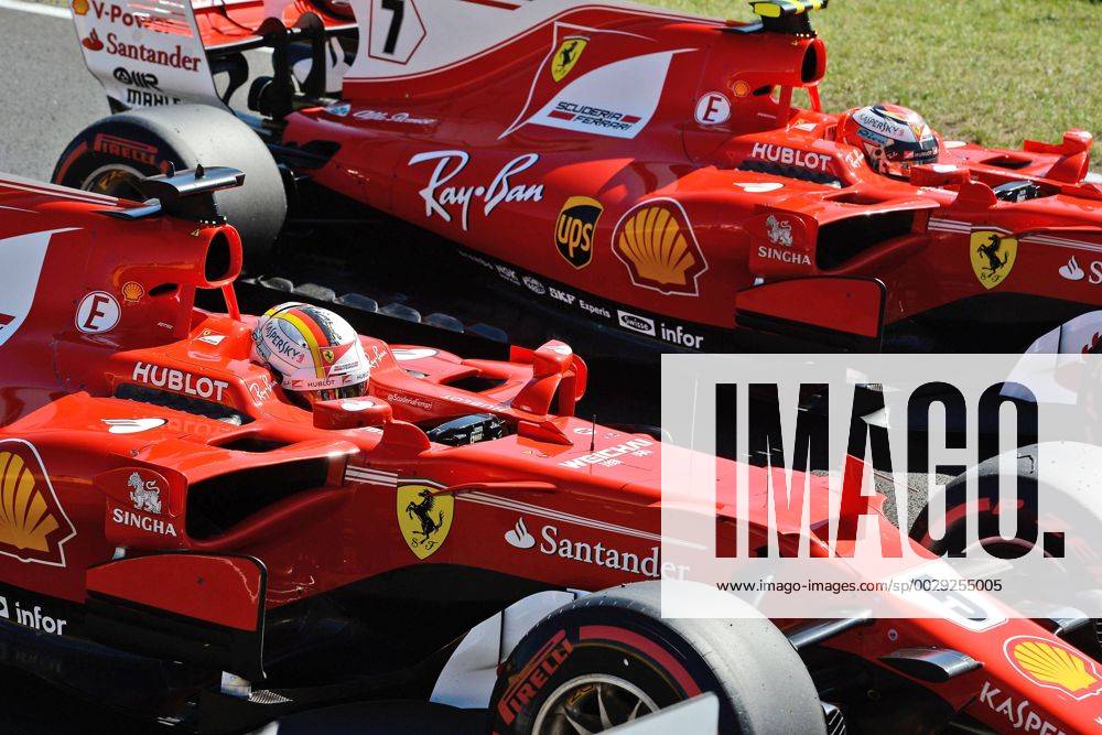Sebastian Vettel (GER 5), Scuderia Ferrari, Kimi Raikkonen (FIN 7), Scuderia Ferrari, Grosser Preis von Ungarn 2017,Qualifying, Motorsport, Formel 1, 29.07.2017, Budapest