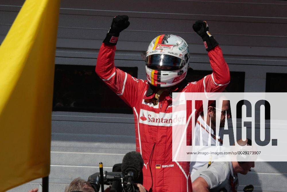 FORMULA 1 - Hungarian GP BUDAPEST,HUNGARY,30.JUL.17 - MOTORSPORTS, FORMULA 1 - Grand Prix of Hungary, Hungaroring. Image shows the rejoicing of Sebastian Vettel (GER Ferrari). GEPAxpictures Mueller