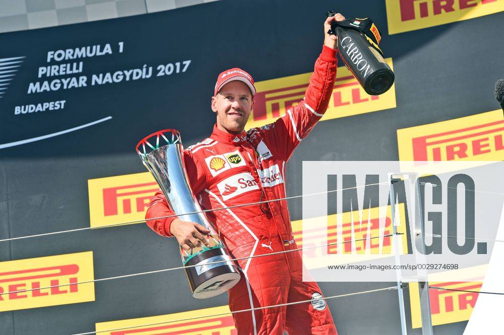 - SPORT Finale, Sieger Sebastian Vettel, Motorsport, Grosser Preis von Ungarn 2017,Fahrerlager, Motorsport, Formel 1, 30.07.2017, Budapest