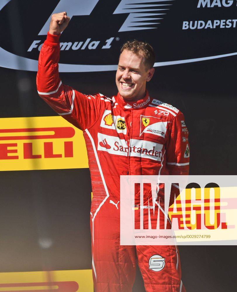 Finale, Sieger Sebastian Vettel, Motorsport, Grosser Preis von Ungarn 2017,Fahrerlager, Motorsport, Formel 1, 30.07.2017, Budapest