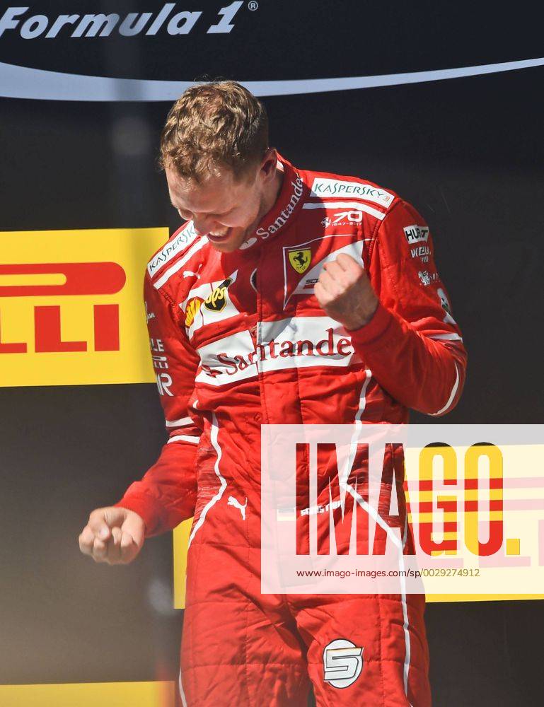 Finale, Sieger Sebastian Vettel mit geballten Faeusten, Motorsport, Grosser Preis von Ungarn 2017,Fahrerlager, Motorsport, Formel 1, 30.07.2017, Budapest