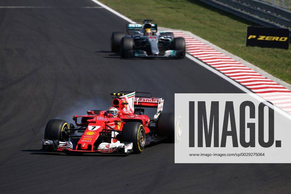 Hungarian Grand Prix, Hungaroring 27 - 30 July 2017 30.07.2017 - Race, Kimi Raikkonen (FIN) Scuderia Ferrari SF70H lr Lewis Hamilton (GBR) Mercedes AMG F1 W08