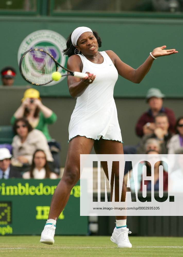 Serena Williams (USA) Tennis Damen All England Championships 2007, Grand Slam, WTA Tour Einzelbild Wimbledon London Dynamik, Tennis Damen All England Championships 2007, Grand Slam, WTA Tour Einzelbild Wimbledon London Dynamik,