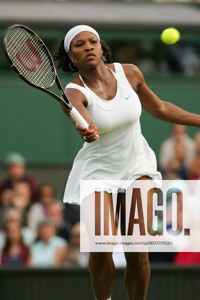 Serena Williams (USA) Tennis Damen All England Championships 2007, Grand Slam, WTA Tour Einzelbild Wimbledon London Tennis Damen All England Championships 2007, Grand Slam, WTA Tour Einzelbild Wimbledon London