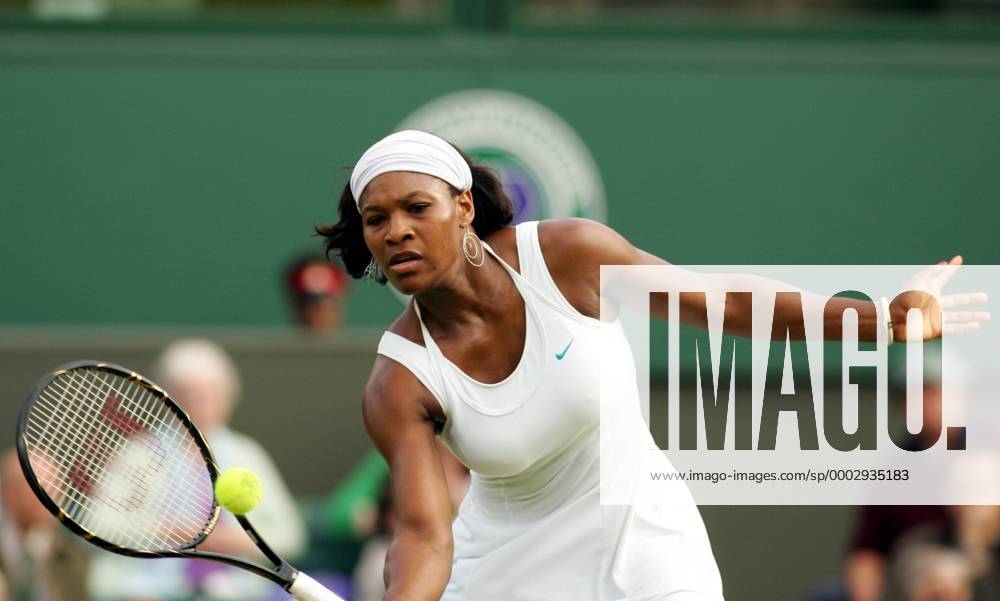 Serena Williams (USA) Tennis Damen All England Championships 2007, Grand Slam, WTA Tour Einzelbild Wimbledon London Tennis Damen All England Championships 2007, Grand Slam, WTA Tour Einzelbild Wimbledon London