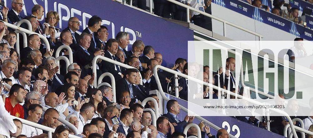 Final de la Supercopa de Europa entre el Real Madrid y el Manchester United ManU En la imagen, Florentino Perez. 2017 UEFA Super Cup final match between Real Madrid and Manchester United. In this picture, Florentino Perez. xÃngelxRiverox