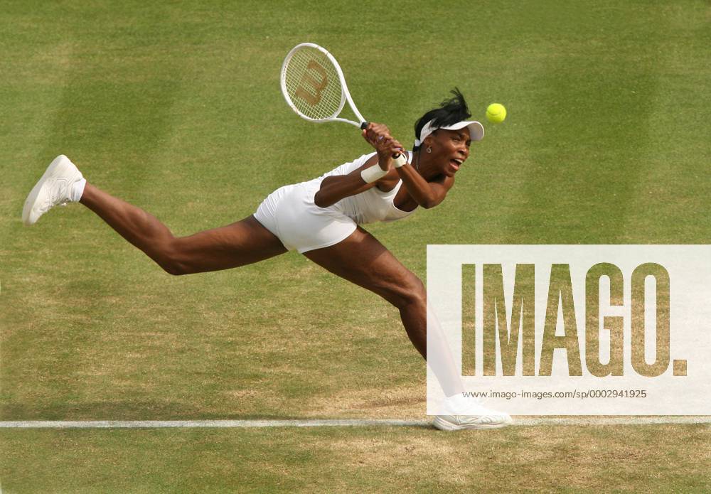 Venus Williams (USA) Tennis Damen All England Championships 2007, Grand Slam, WTA Tour Einzelbild Wimbledon London Dynamik, Tennis Damen All England Championships 2007, Grand Slam, WTA Tour Einzelbild Wimbledon London Dynamik,