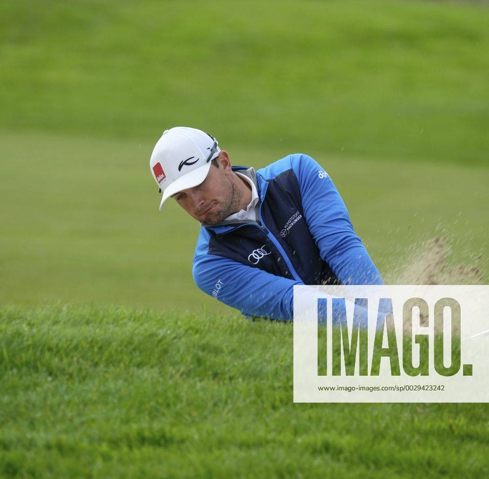 August 10th 2017, Galgorm Castle Golf Club, Galgorm, Northern Ireland; Northern Ireland Open, 1st Round; Joel Girrbach (SUI) hits from the bunker on his approach to the 18th Cookex ActionPlus11914059