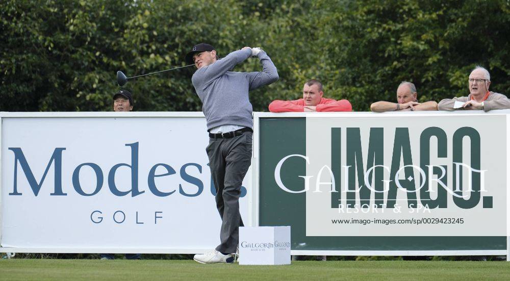 August 10th 2017, Galgorm Castle Golf Club, Galgorm, Northern Ireland; Northern Ireland Open, 1st Round; Paul Howard (ENG) hits his tee shot from the 1st Cookex ActionPlus11914062