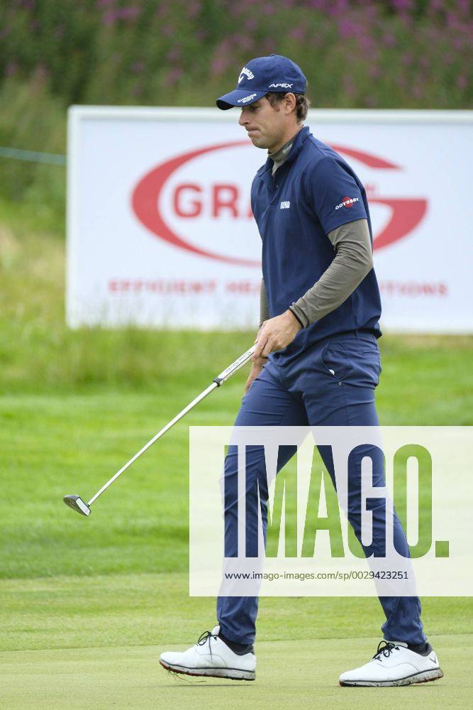 August 10th 2017, Galgorm Castle Golf Club, Galgorm, Northern Ireland; Northern Ireland Open, 1st Round; Andrea Pavan (ITA) walks of the 18th green Cookex ActionPlus11914069