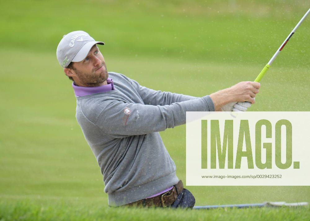August 10th 2017, Galgorm Castle Golf Club, Galgorm, Northern Ireland; Northern Ireland Open, 1st Round; Antoine Schwartz (FRA) plays from the bunker on the 18th Cookex ActionPlus11914070