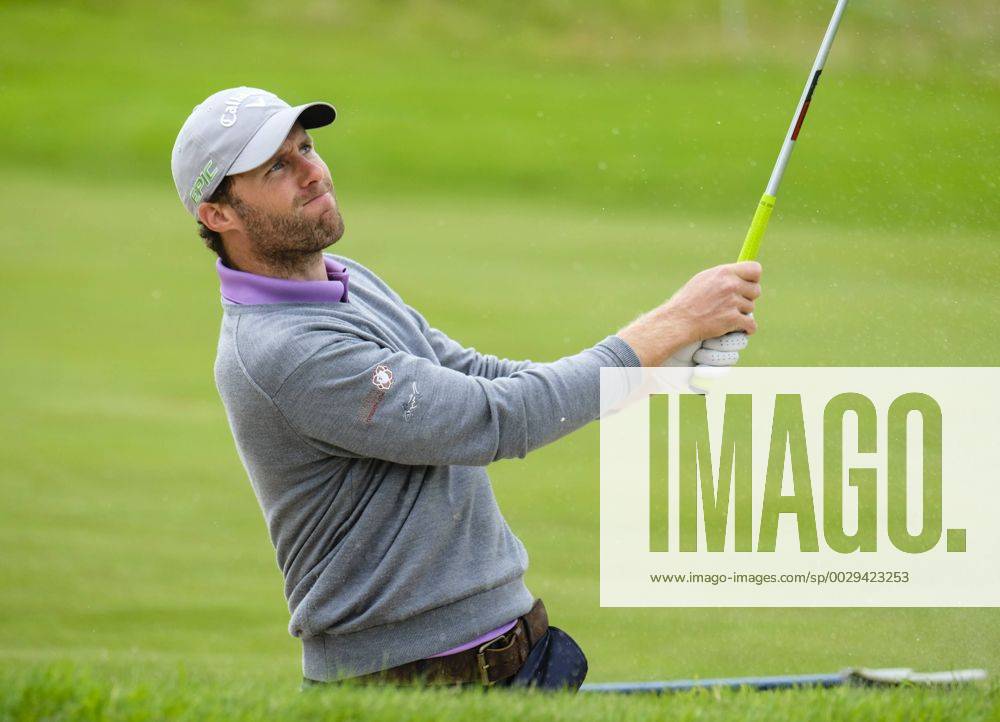 August 10th 2017, Galgorm Castle Golf Club, Galgorm, Northern Ireland; Northern Ireland Open, 1st Round; Antoine Schwartz (FRA) plays from the bunker on the 18th Cookex ActionPlus11914071