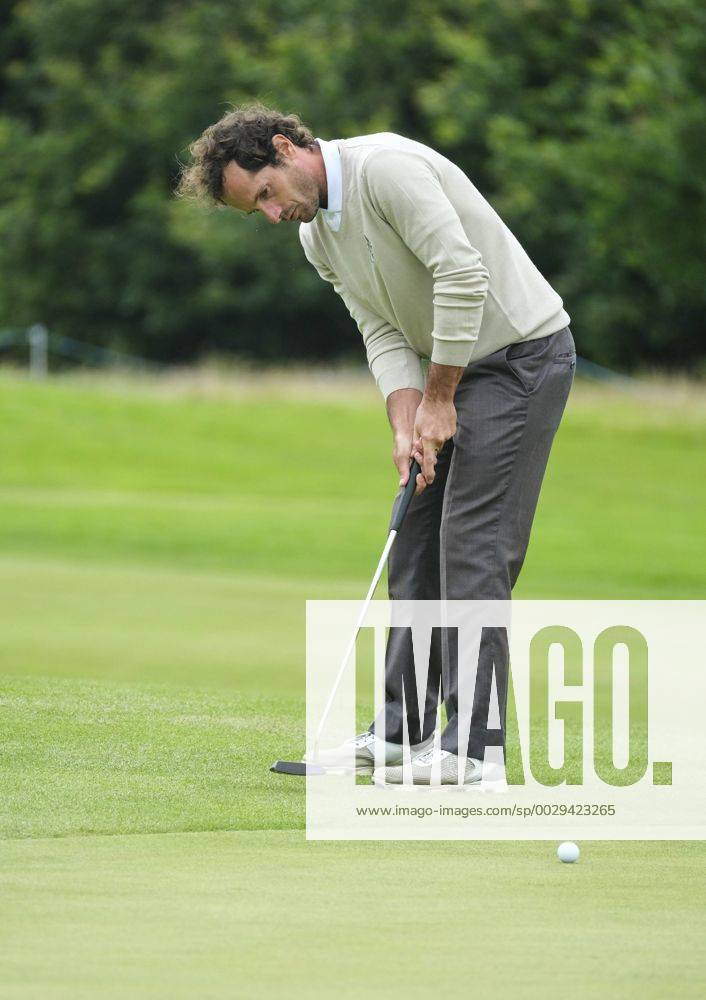 August 10th 2017, Galgorm Castle Golf Club, Galgorm, Northern Ireland; Northern Ireland Open, 1st Round; Matteo Delpodio (ITA) plays his putt on the 18th Cookex ActionPlus11914075