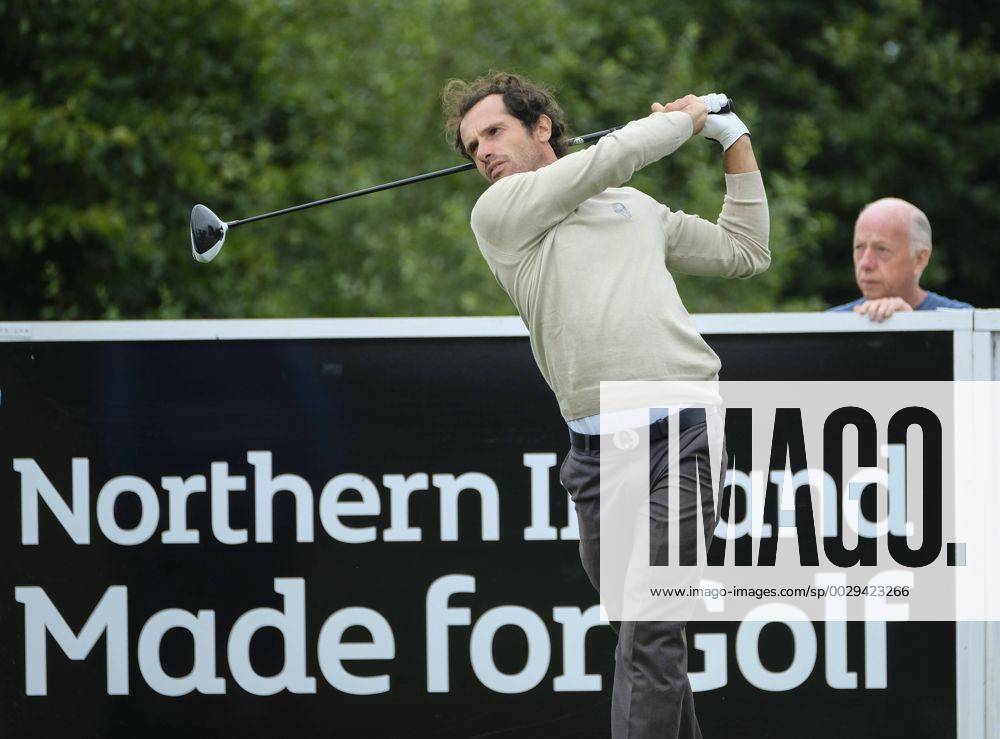 August 10th 2017, Galgorm Castle Golf Club, Galgorm, Northern Ireland; Northern Ireland Open, 1st Round; Matteo Delpodio (ITA) plays his tee shot from the 1st Cookex ActionPlus11914076
