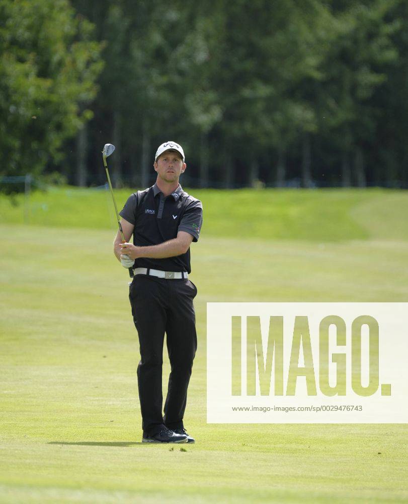 August 13th 2017, Galgorm Castle Golf Club, Galgorm, Northern Ireland; Northern Ireland Open, 4th Round, The Sunday Shootout; Robin Sciot-Siegrist (FRA) watches his approach shot during Shootout Sunday Cookex ActionPlus11916350