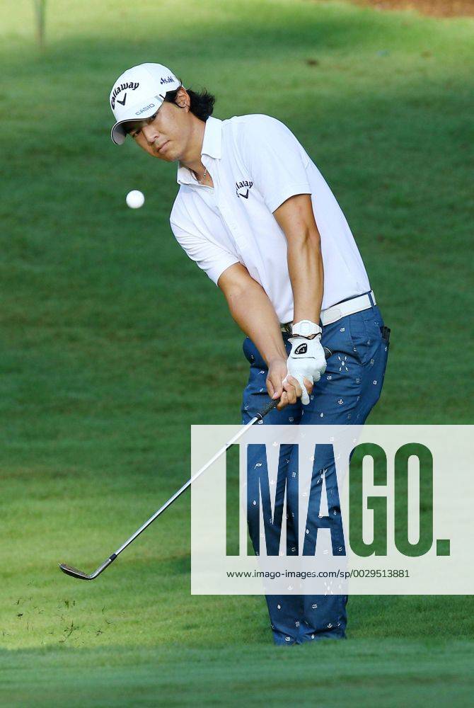 Golf: Ishikawa sits 5 shots off lead at Wyndham Championship Ryo Ishikawa of Japan hits an approach shot on the fifth hole during the first round of the season-ending Wyndham Championship at the Sedgefield Country Club in Greensboro, North Carolina, on Aug. 17, 2017.