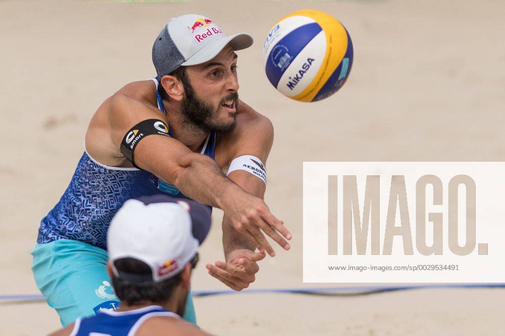 2017 CEV Beach volleyball Beachvolleyball European Championship EM Europameisterschaft Final Jurmala am 19.08.2017 Paolo NICOLAI (ITA); 2017 CEV Beach Volleyball European Championship Final Jurmala am 19.08.2017, Jurmala (Lettland).