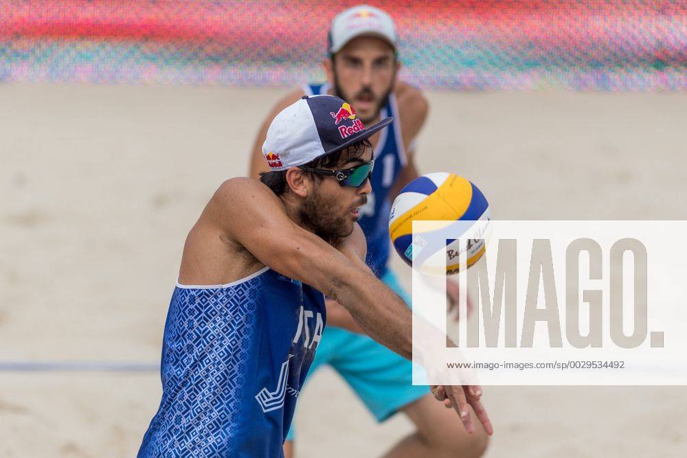2017 CEV Beach volleyball Beachvolleyball European Championship EM Europameisterschaft Final Jurmala am 19.08.2017 Daniele LUPO (ITA); 2017 CEV Beach Volleyball European Championship Final Jurmala am 19.08.2017, Jurmala (Lettland).