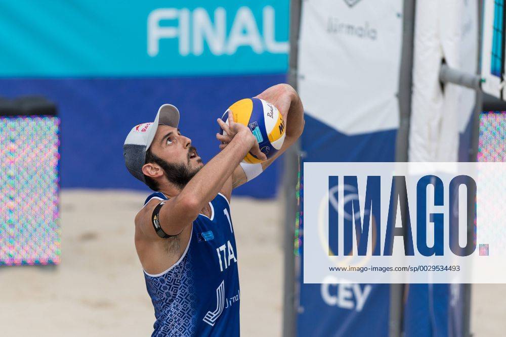 2017 CEV Beach volleyball Beachvolleyball European Championship EM Europameisterschaft Final Jurmala am 19.08.2017 Paolo NICOLAI (ITA); 2017 CEV Beach Volleyball European Championship Final Jurmala am 19.08.2017, Jurmala (Lettland).
