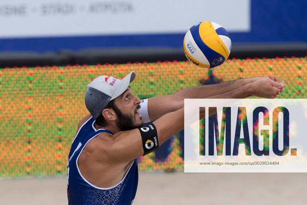 2017 CEV Beach volleyball Beachvolleyball European Championship EM Europameisterschaft Final Jurmala am 19.08.2017 Paolo NICOLAI (ITA); 2017 CEV Beach Volleyball European Championship Final Jurmala am 19.08.2017, Jurmala (Lettland).