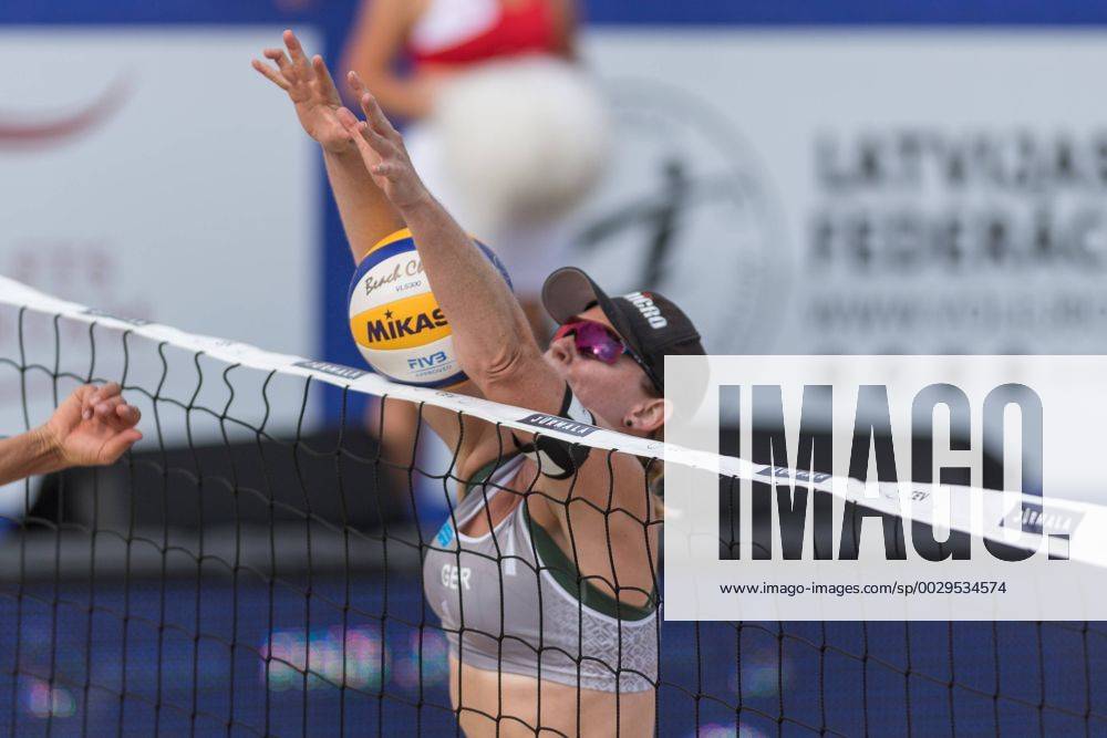 2017 CEV Beach volleyball Beachvolleyball European Championship EM Europameisterschaft Final Jurmala am 19.08.2017 Julia SUDE (GER); 2017 CEV Beach Volleyball European Championship Final Jurmala am 19.08.2017, Jurmala (Lettland).