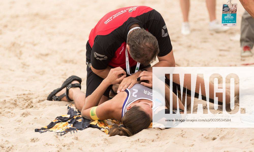 2017 CEV Beach volleyball Beachvolleyball European Championship EM Europameisterschaft Final Jurmala am 19.08.2017 Kira WALKENHORST (GER); 2017 CEV Beach Volleyball European Championship Final Jurmala am 19.08.2017, Jurmala (Lettland).