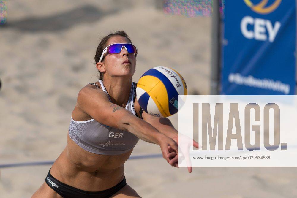 2017 CEV Beach volleyball Beachvolleyball European Championship EM Europameisterschaft Final Jurmala am 19.08.2017 Chantal LABOUREUR (GER); 2017 CEV Beach Volleyball European Championship Final Jurmala am 19.08.2017, Jurmala (Lettland).
