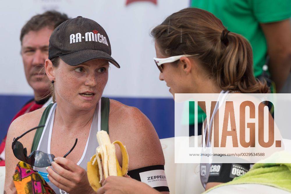 2017 CEV Beach volleyball Beachvolleyball European Championship EM Europameisterschaft Final Jurmala am 19.08.2017 Julia SUDE (GER), Chantal LABOUREUR (GER); 2017 CEV Beach Volleyball European Championship Final Jurmala am 19.08.2017, Jurmala (Lettland).