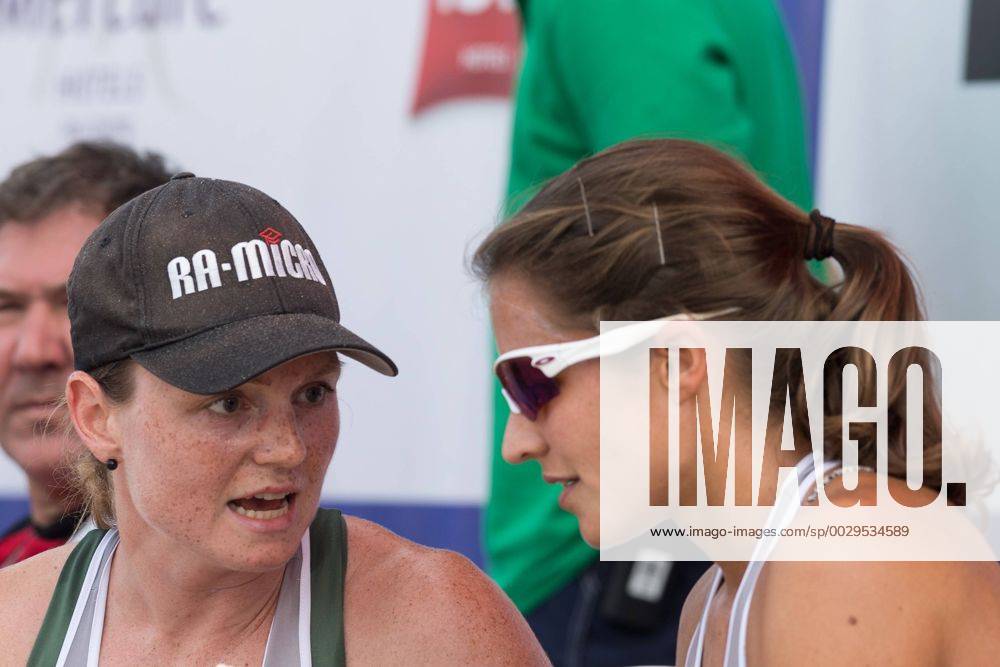 2017 CEV Beach volleyball Beachvolleyball European Championship EM Europameisterschaft Final Jurmala am 19.08.2017 Julia SUDE (GER), Chantal LABOUREUR (GER); 2017 CEV Beach Volleyball European Championship Final Jurmala am 19.08.2017, Jurmala (Lettland).