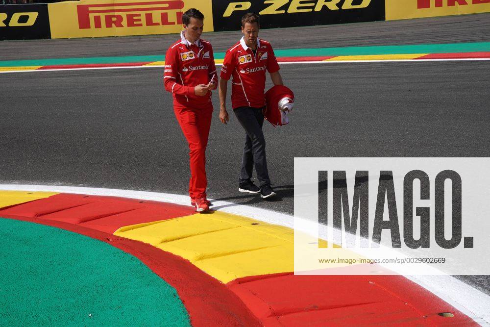 Sebastian Vettel (GER) Scuderia Ferrari SF70H Belgian Grand Prix, Spa-Francorchamps 24 - 27 August 2017 24.08.2017 - Sebastian Vettel (GER) Scuderia Ferrari SF70H