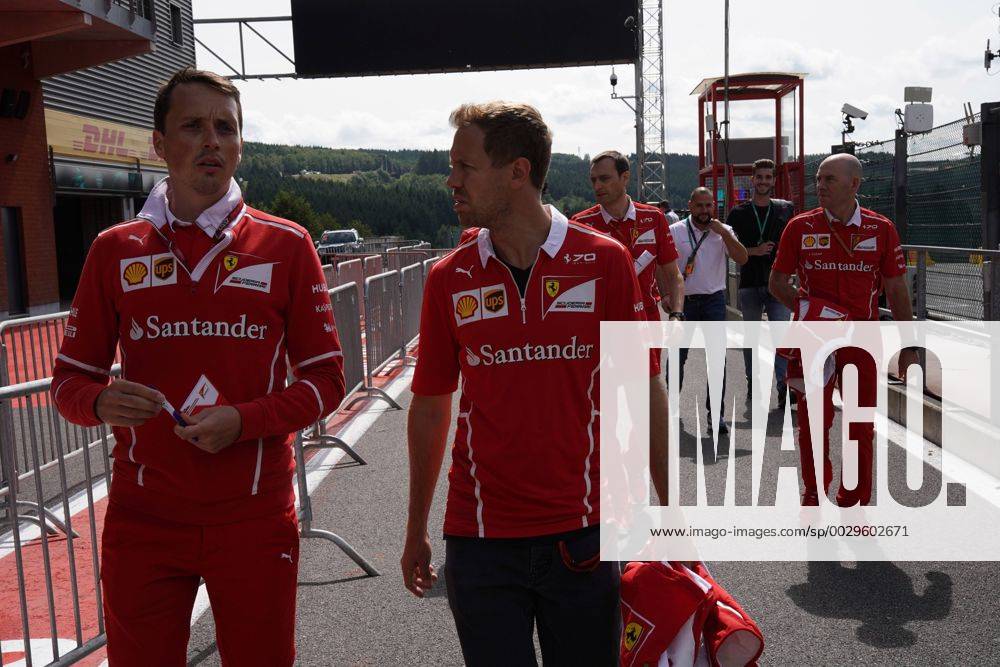 Sebastian Vettel (GER) Scuderia Ferrari SF70H Belgian Grand Prix, Spa-Francorchamps 24 - 27 August 2017 24.08.2017 - Sebastian Vettel (GER) Scuderia Ferrari SF70H