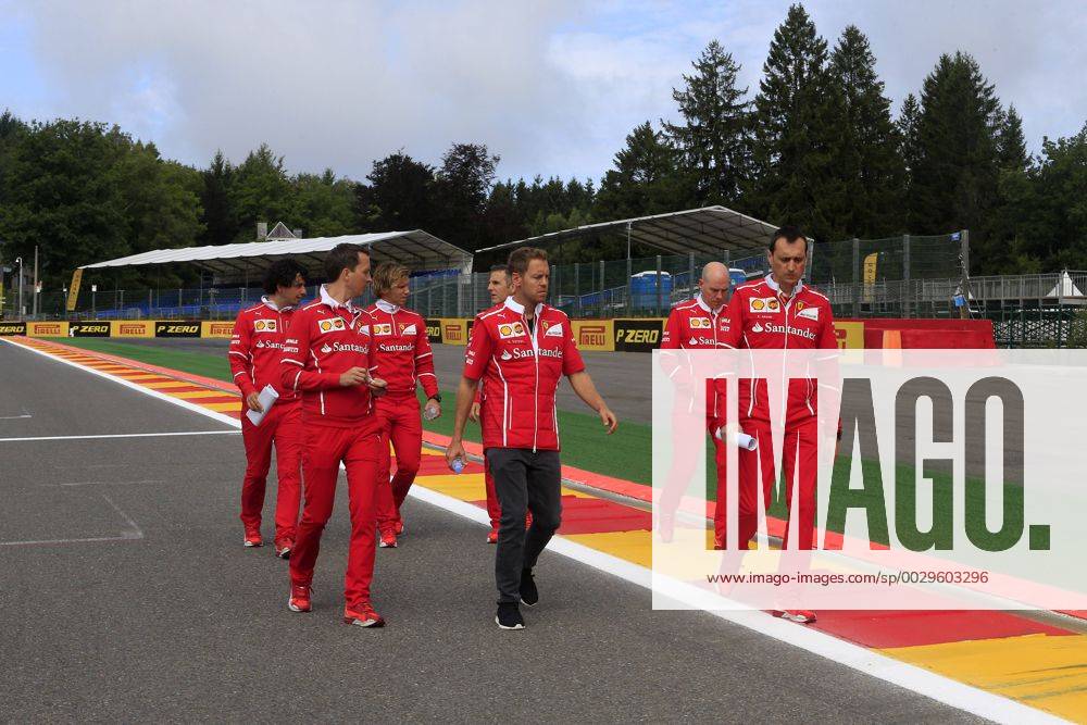 Sebastian Vettel (GER) Scuderia Ferrari SF70H Belgian Grand Prix, Spa-Francorchamps 24 - 27 August 2017 24.08.2017 - Sebastian Vettel (GER) Scuderia Ferrari SF70H