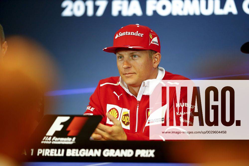 Motorsports: FIA Formula One World Championship WM Weltmeisterschaft 2017, Grand Prix of Belgium, 7 Kimi Raikkonen (FIN, Scuderia Ferrari), Spa-Francorchamps Belgium ZWEIx