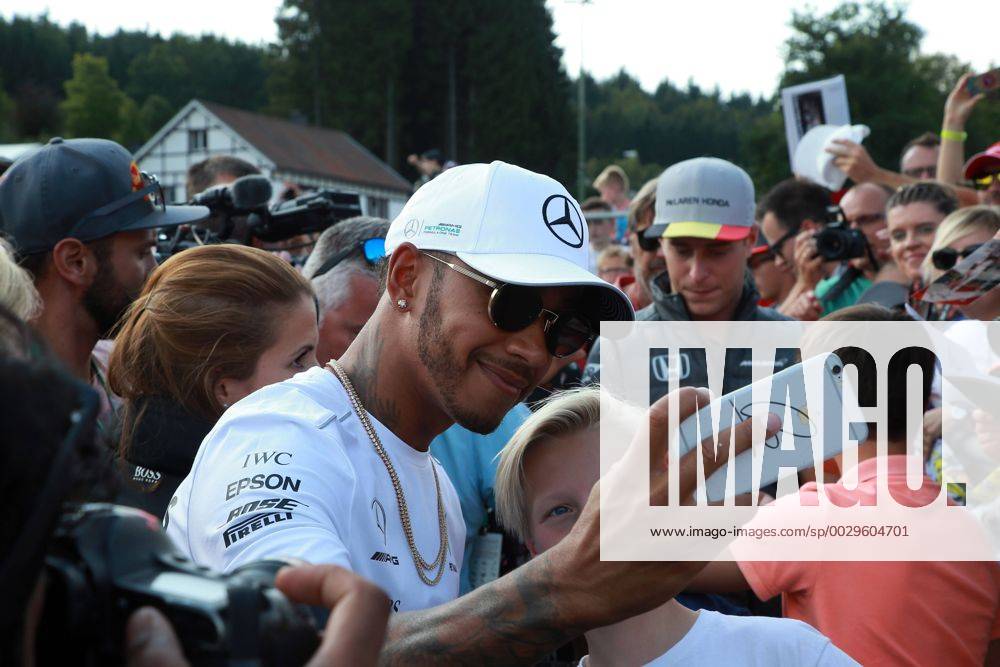 Lewis Hamilton (GBR) Mercedes AMG F1 W08 Belgian Grand Prix, Spa-Francorchamps 24 - 27 August 2017 24.08.2017 - Lewis Hamilton (GBR) Mercedes AMG F1 W08