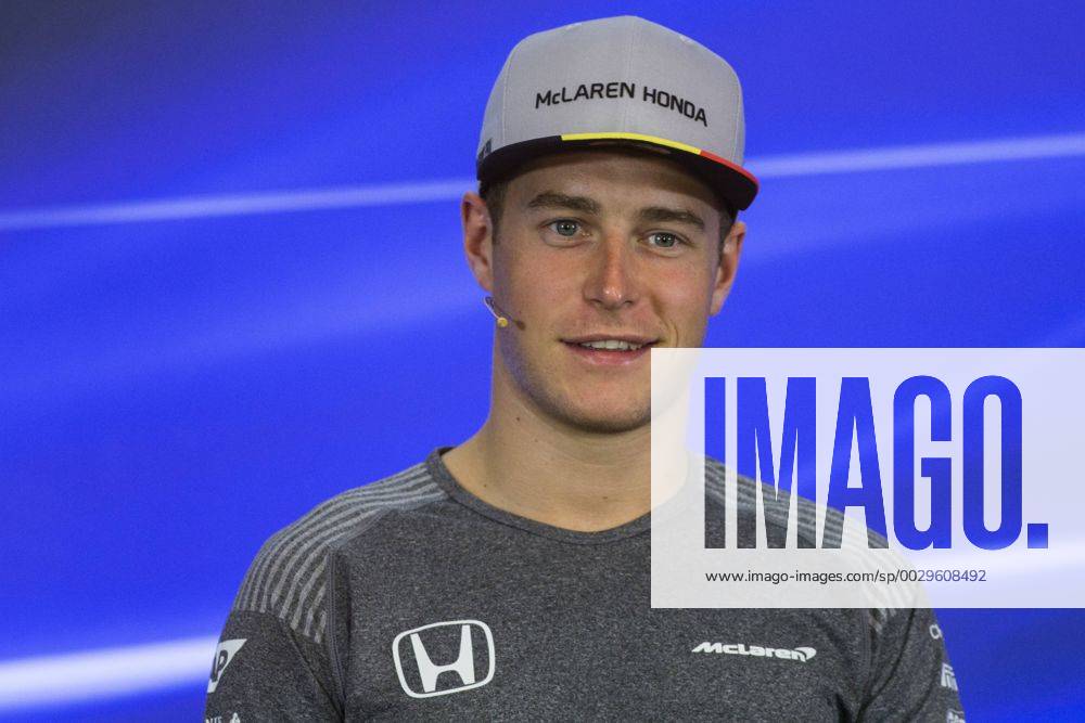 Spa, Belgium - 02 VANDOORNE Stoffel from Belgium of McLaren Honda in the FIA official press conference PK Pressekonferenz during the Formula One Belgian Grand Prix at Circuit de Spa-Francorchamps on August 24, 2017 in Spa, Belgium. F1 Grand Prix of Belgium - Previews - ZUMAn230 20170824_zaa_n230_204