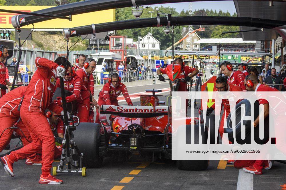 Ferrari s German driver Sebastian Vettel pictured during the free practice for the Grand Prix F1 of Belgium race, in Spa-Francorchamps, Friday 25 August 2017. The Spa-Francorchamps Formula One Grand Prix takes place this weekend, from August 25th to August 27th. NICOLASxLAMBERT x05152084x