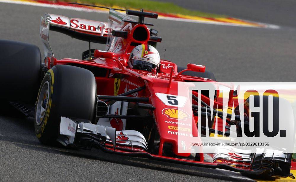 Motorsports: FIA Formula One World Championship WM Weltmeisterschaft 2017, Grand Prix of Belgium, 5 Sebastian Vettel (GER, Scuderia Ferrari), Spa-Francorchamps Belgium ZWEIx