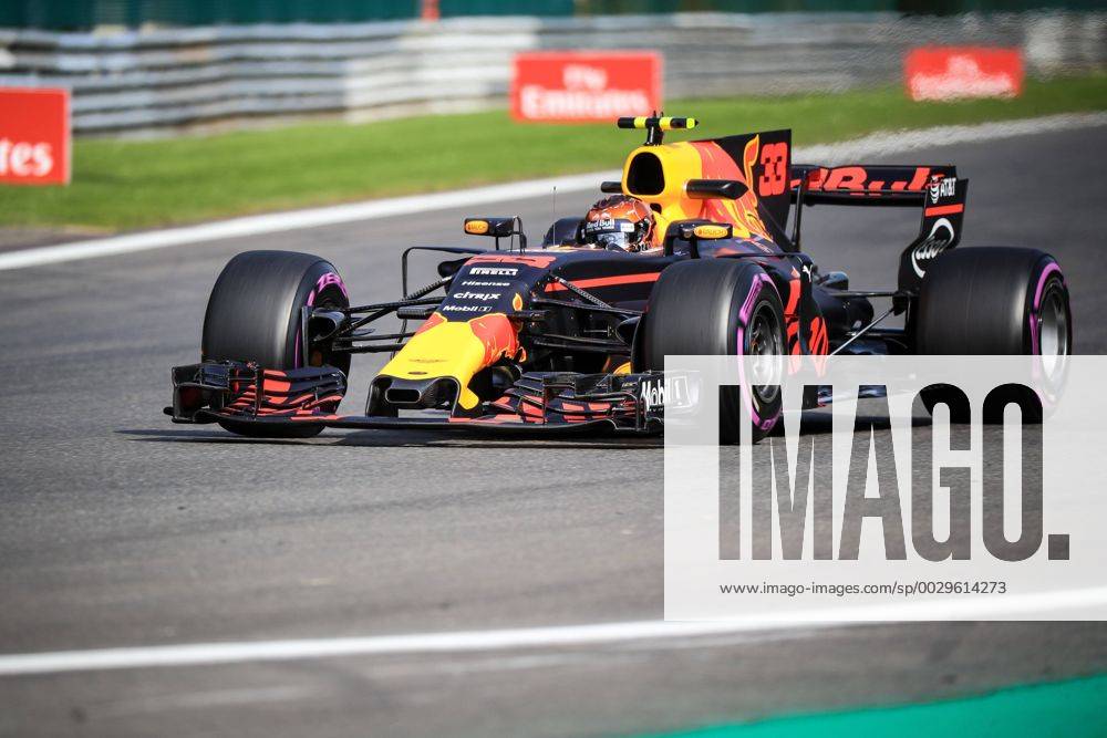 Spa 25 08 2017 Formule 1 GP F1 Belgique Vendredi Essais 1 Verstapen Nâˆž33 Red Bull FORMULE 1 : Grand Prix de Belgique - Essais - Spa-Francorchamps - 24-25 08 2017 PHOTONEWS PANORAMIC