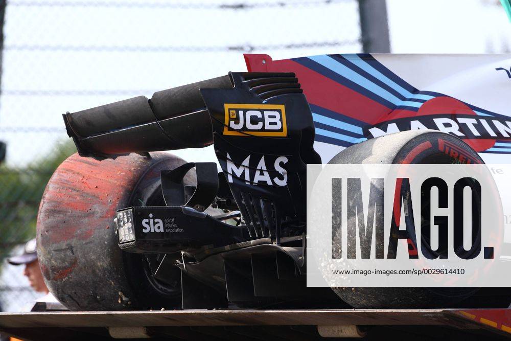 - SPORT Das beschaedigte Heck des Williams von Felipe Massa (Williams Martini Racing), Grosser Preis von Belgien 2017, Rennen, Motorsport, Formel 1, 25.08.2017, Spa Franchorchamps
