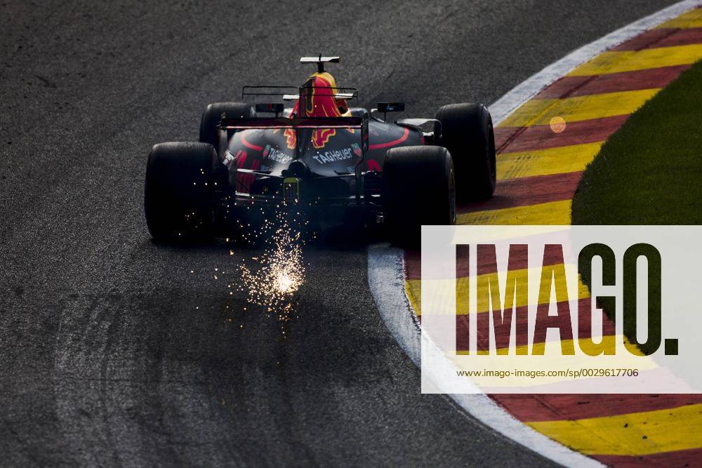 Spa, Belgium - DANIEL RICCIARDO from Australia of Red Bull Tag Heuer during the Formula One Belgian Grand Prix at Circuit de Spa-Francorchamps in Spa, Belgium. F1 2017: Grand Prix of Belgium: Practice - ZUMAn230 20170825_zaa_n230_113