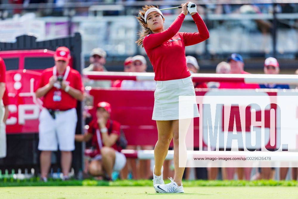 OTTAWA, ON - AUGUST 25: In Gee Chun (KOR) tees off on the 15th hole during the second round of the Canadian Pacific Women s Open on August 25, 2017 at The Ottawa Hunt and Golf Club, in Ottawa, ON, Canada. (Photo by Richard A. Whittaker Icon Sportswire) GOLF: AUG 25 LPGA Golf Damen - Canadian Pacific Women s Open - Second Round Icon2017082505