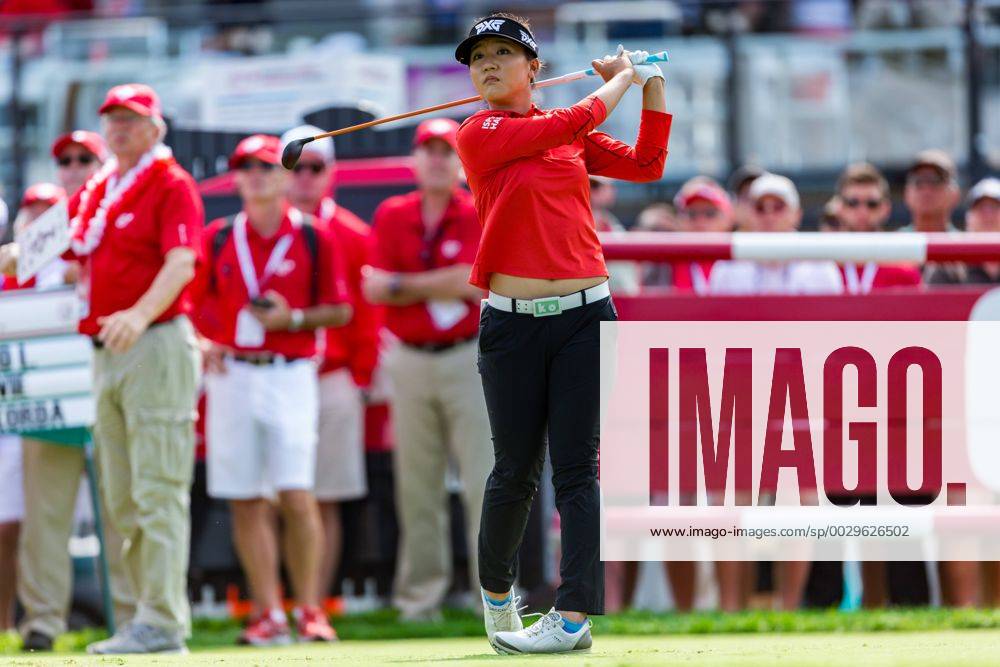 OTTAWA, ON - AUGUST 25: Lydia Ko (NZL) tees off on the 15th hole during the second round of the Canadian Pacific Women s Open on August 25, 2017 at The Ottawa Hunt and Golf Club, in Ottawa, ON, Canada. (Photo by Richard A. Whittaker Icon Sportswire) GOLF: AUG 25 LPGA Golf Damen - Canadian Pacific Women s Open - Second Round Icon2017082508