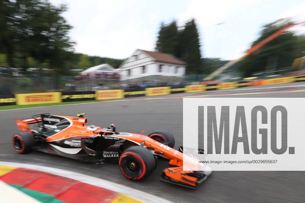 McLaren s Belgian driver Stoffel Vandoorne pictured in action during the Spa-Francorchamps Formula One Grand Prix of Belgium race, in Spa-Francorchamps, Sunday 27 August 2017. BENOITxDOPPAGNE x05153050x