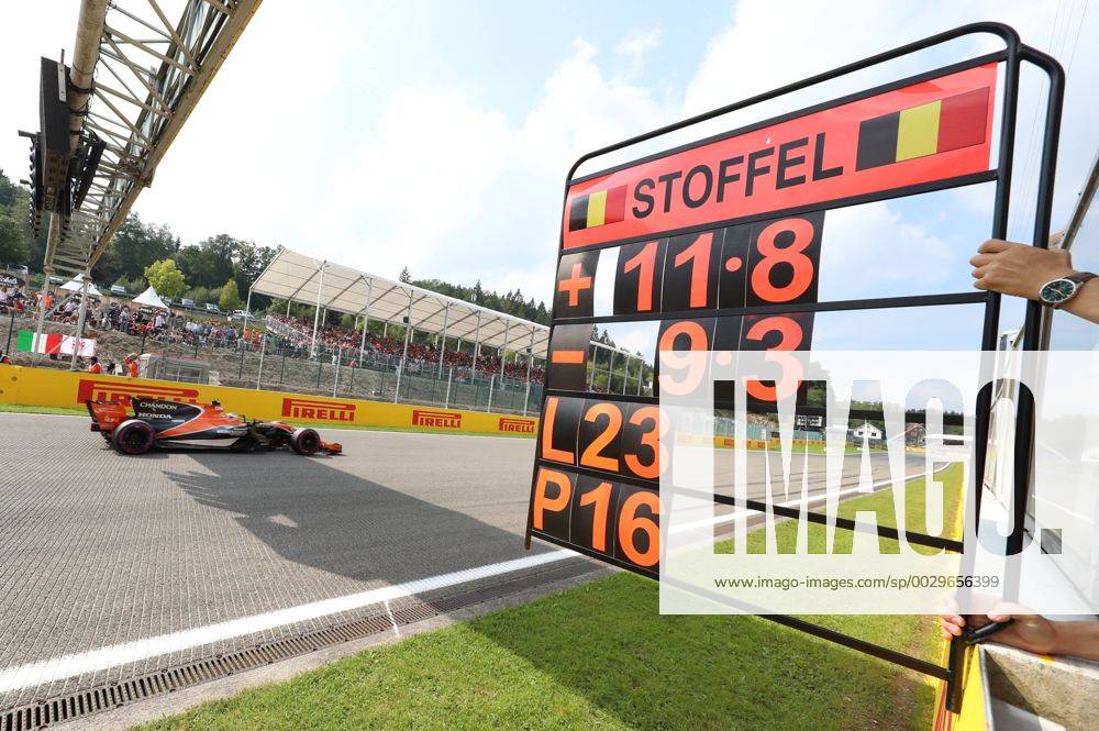 McLaren s Belgian driver Stoffel Vandoorne pictured in action during the Spa-Francorchamps Formula One Grand Prix of Belgium race, in Spa-Francorchamps, Sunday 27 August 2017. BENOITxDOPPAGNE x05153103x