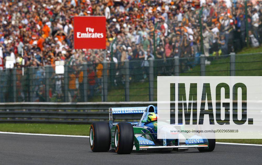 Motorsports: FIA Formula One World Championship WM Weltmeisterschaft 2017, Grand Prix of Belgium, Mick Schumacher (GER) drives the old F1 car of his father Michael Schumacher Spa-Francorchamps Belgium ZWEIx