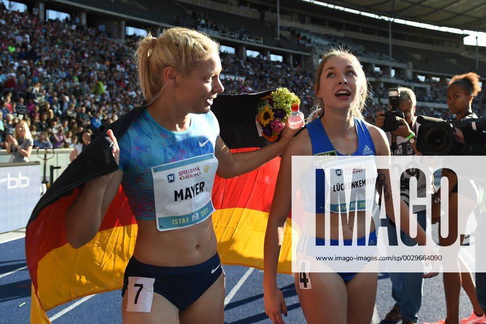 Leichtathletik, ISTAF 20167, 100-Meter Frauen, Lisa Mayer (Deutschland), Gina Lückenkemper (Deutschland), 27.08.17,