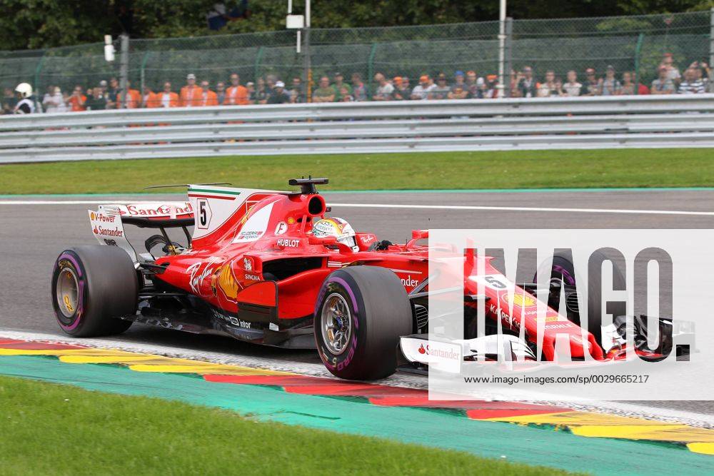 Sebastian Vettel, Scuderia Ferrari, formula 1 GP, Belgien in Spa, 27.08.2017 Photo:mspb Stiefel Sebastian Vettel, formula 1 GP, Belgien