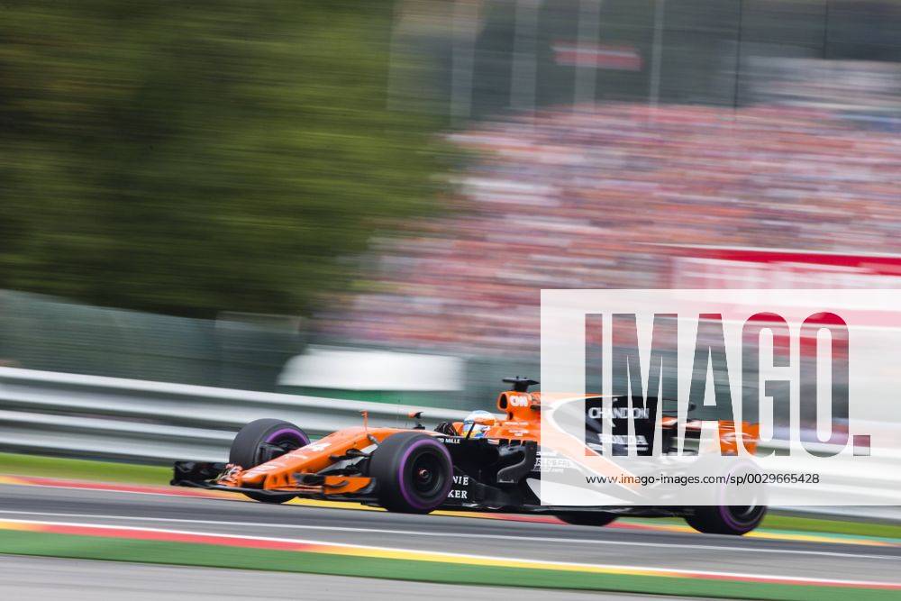 Spa, Belgium - 14 ALONSO Fernando from Spain from McLaren Honda during the Formula One Belgian Grand Prix at Circuit de Spa-Francorchamps on August 27, 2017 in Spa, Belgium. F1 Grand Prix of Belgium - ZUMAn230 20170827_zaa_n230_348