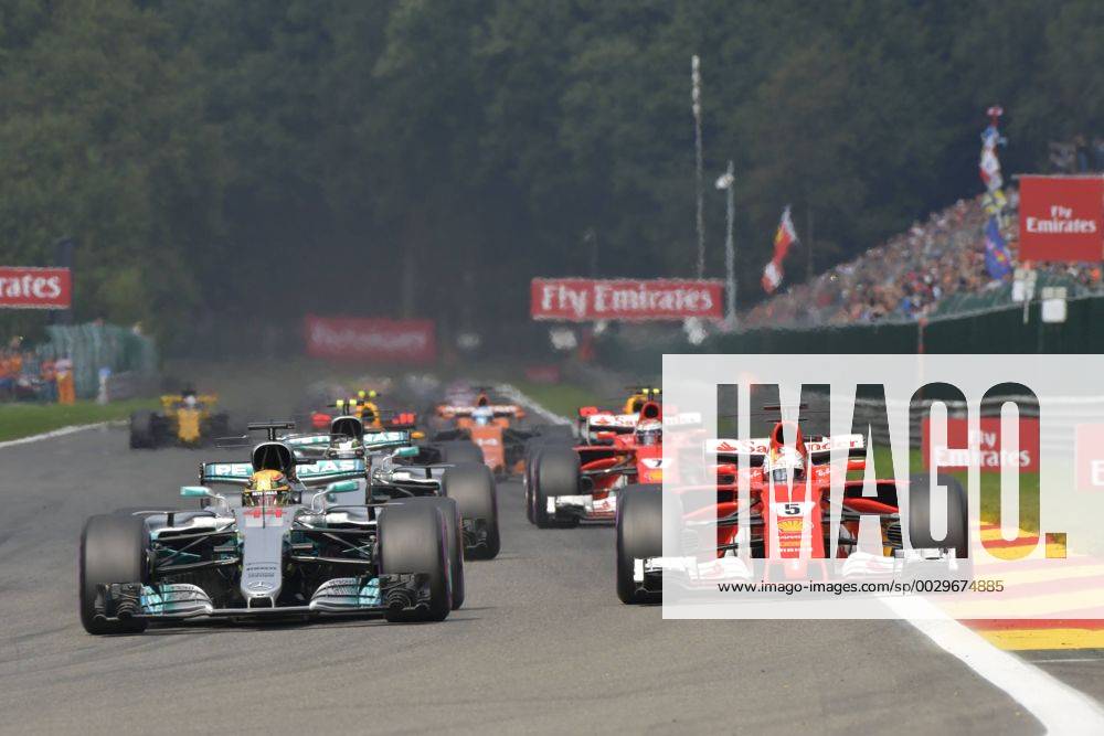 Start F1 GP Belgien, Grosser Preis von Belgien 2017, Rennen, Motorsport, Formel 1, 27.08.2017, Spa-Francorchamps